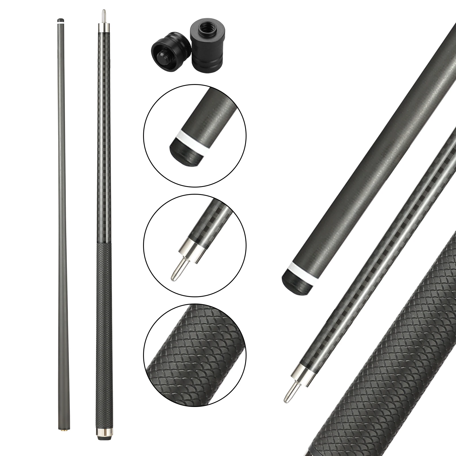 Billiards Style Carbon Fiber Snooker Cue Stick, Carbon Cue Stick