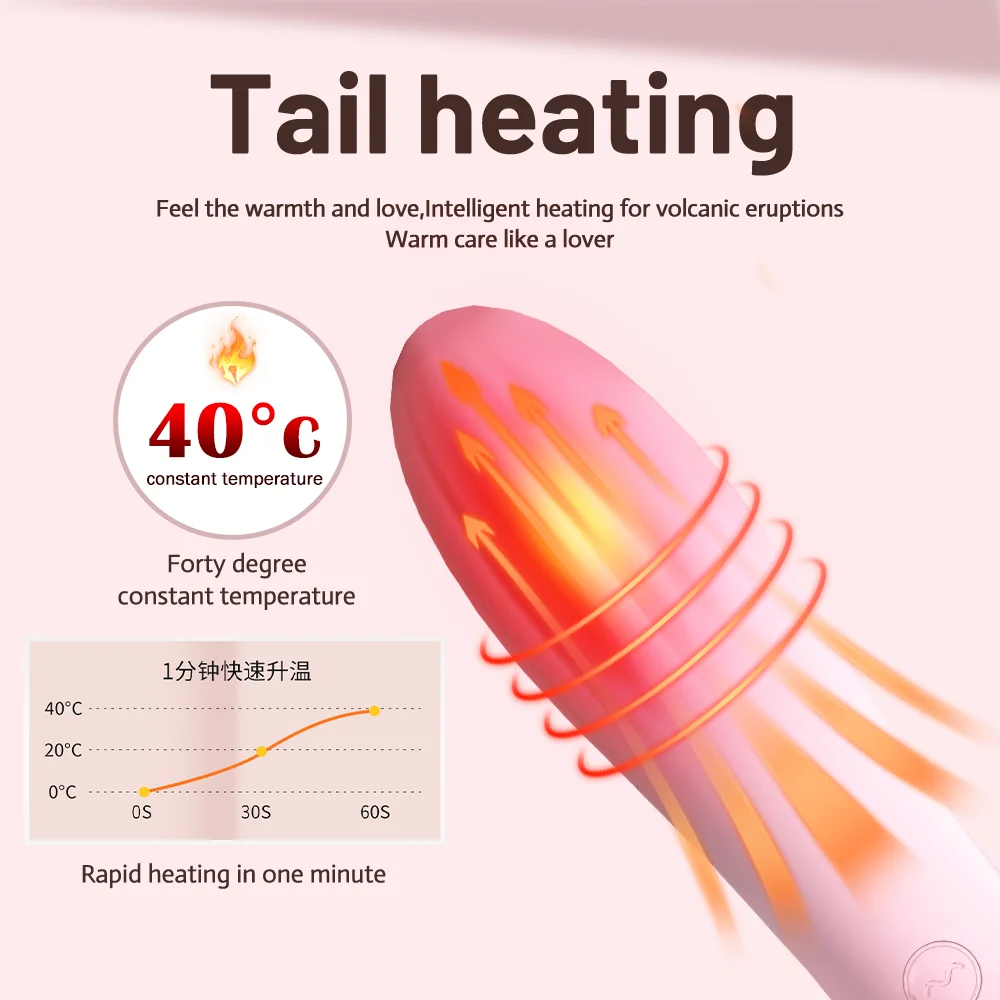 لعبة الجنس للنساء عصا سحرية قوية هزاز G بقعة البظر تحفيز مزدوج التدفئة جهاز تدليك للمهبل السلع الكبار الإناث