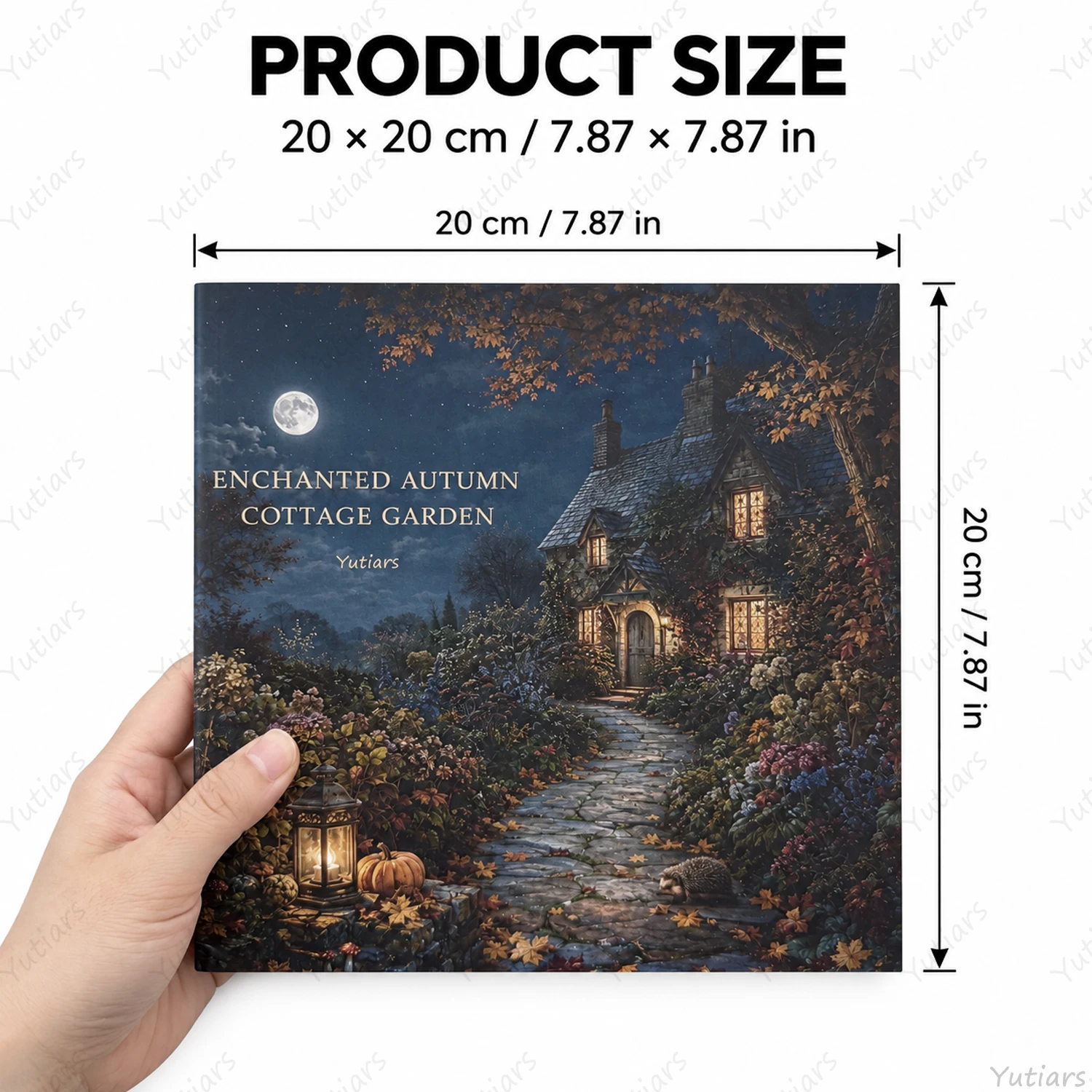 Autumn Cottage Garden Coloring Book for Adults, Cozy Cottagecore Nature Scenes, Detailed Single-Sided Pages for Relaxation