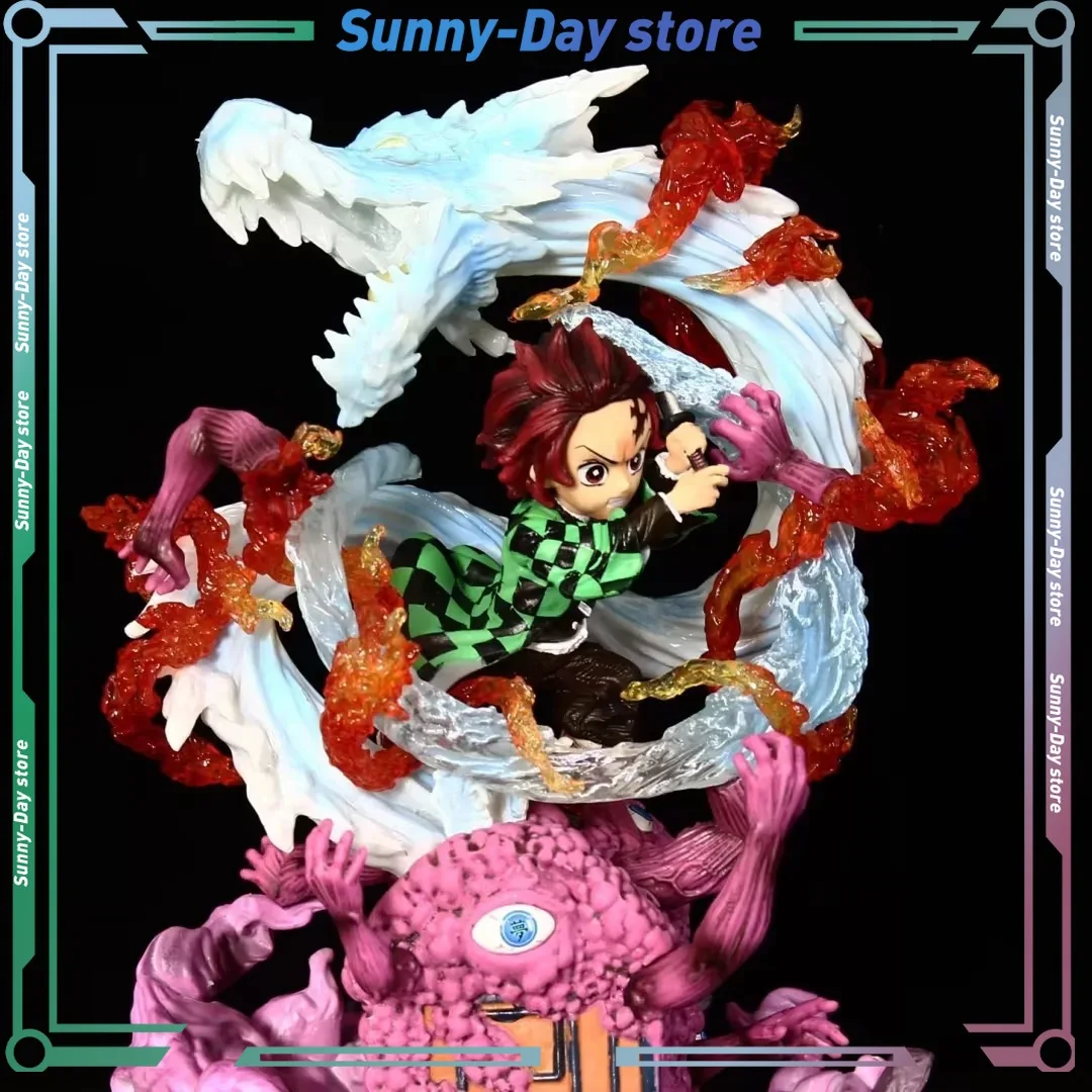 

10-18 см Kamado Tanjirou Akaza Tomioka Giyuu Rengoku Kyoujuro Anime Figre Demon Slayer: Kimetsu No Yaiba Ornament Light-Up Gift