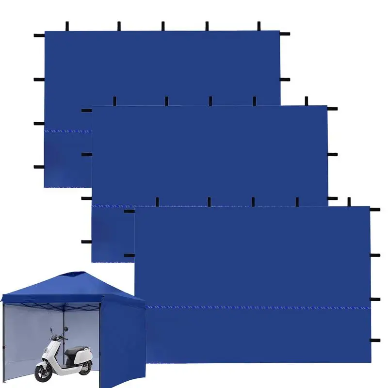 

3x2M 3pcs Canopy Side Panels Awning Cloth 90 Percent UV Protection Canopy Side Wall Anti-UV Shelter Hade Zipper Closure For Tent