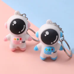 10pcs Toy Key Chain Keychain Flexible Glue Keyholder Pendant Cartoon Astronaut Keyring Student Wallet Cute Ornament for Kid Gift