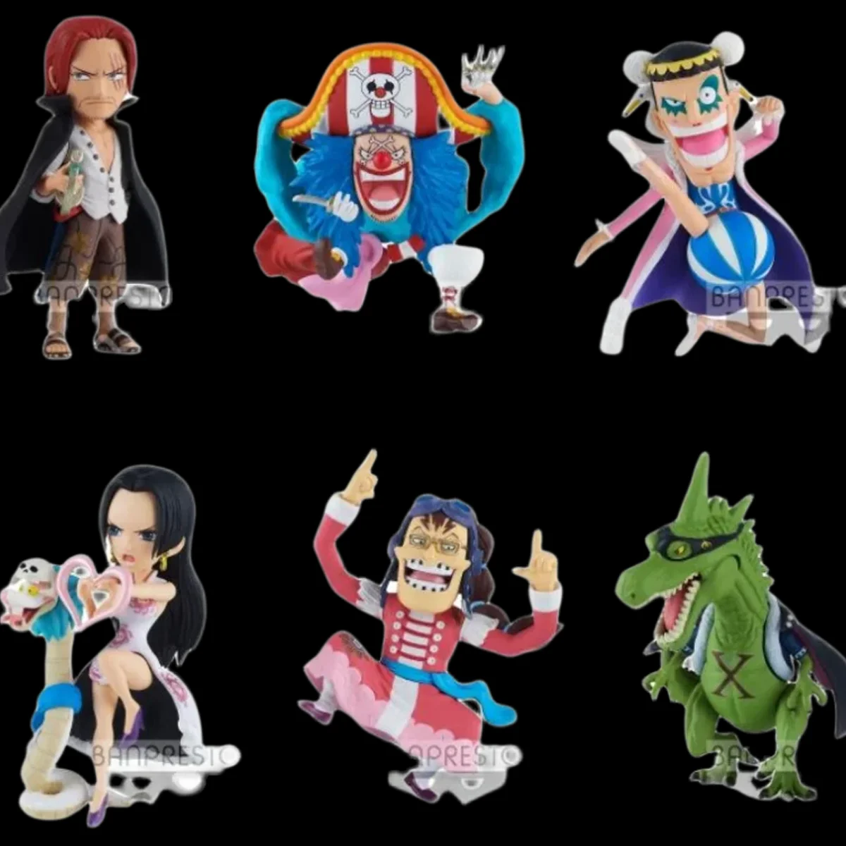 バンダイオリジナルワンピース WCF WT100 VOL5 シャンクスバギーアニメアクションフィギュア趣味子供コレクタブルモデルギフト