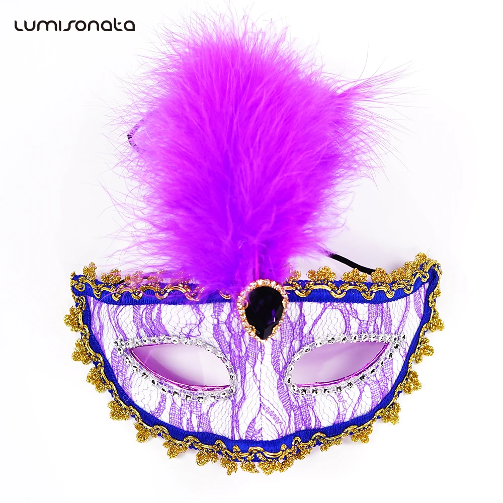 

Lumisonata Light Up Fiber Optic Glow in the Dark Luminous Festival 7 Colors Masquerade Carnival Halloween LED Party Eye Mask