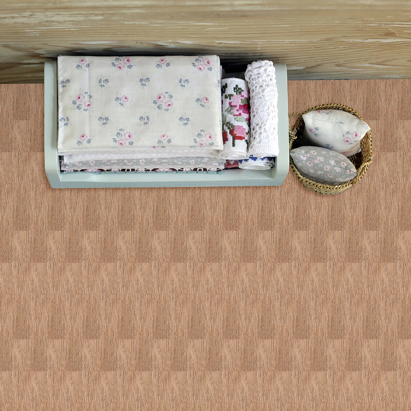 

40Pcs Miniature Wooden Flooring DIY Wood Grain Panels Wear Resistant for Dollhouse Miniatures Craft Floorboards