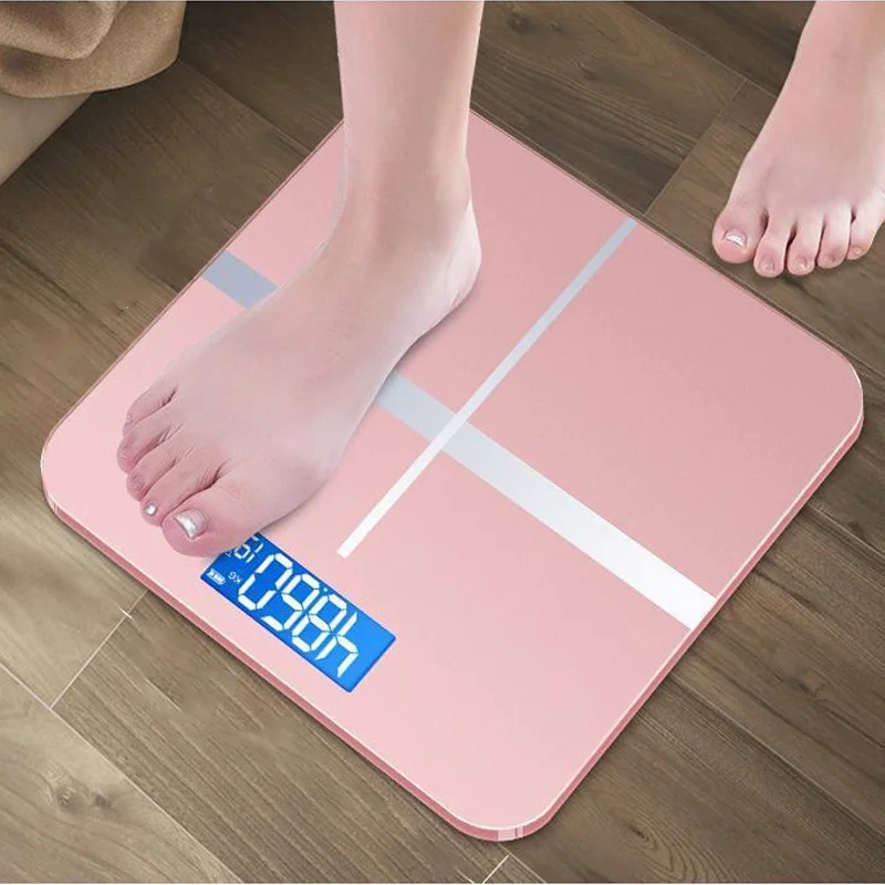 Báscula Digital de peso corporal con pantalla LCD, medida de peso de precisión, báscula de suelo para baño para mujeres y hombres, báscula electrónica para el hogar