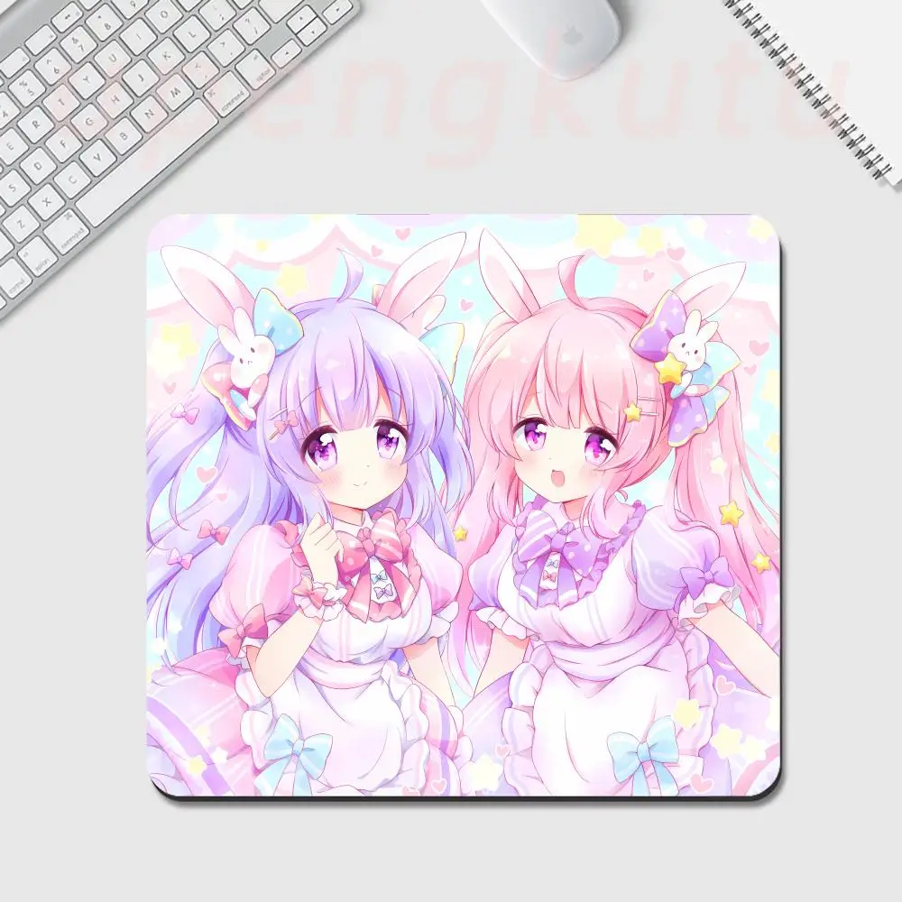 XL 450x400 Comic Cute Loli Mouse Pad Gamer Pink Keyboard Game Pad Game Room Accessories Kawaii Anime Mouse Pad Desk Pad