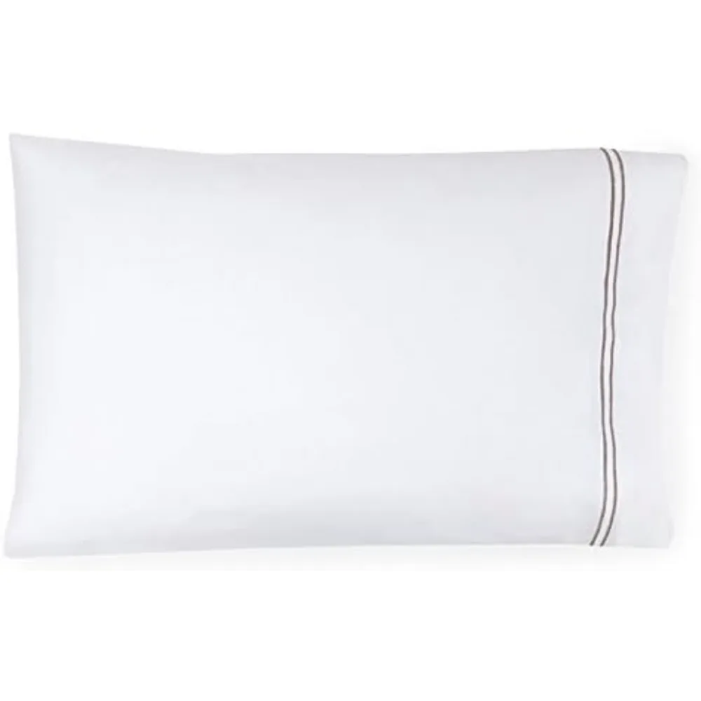 Grande Hotel Sheet Set - Queen - White/Grey