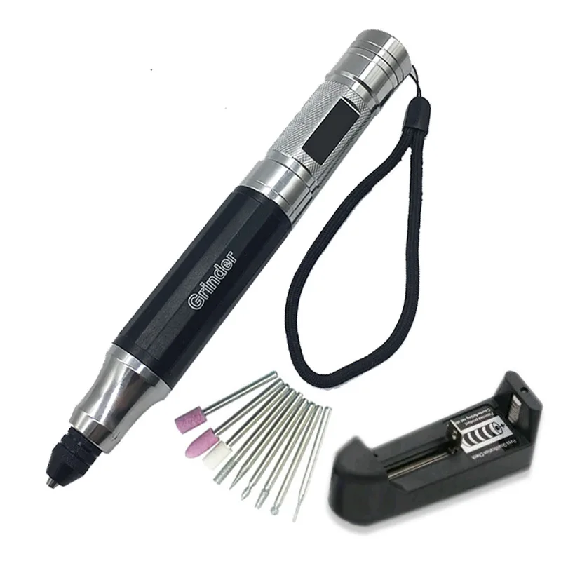 Rotary Tools Micro Charging Electric Grinding, Mini Engraving Pen Drilling Polishing and Grinding Machine DIY Engraving Pen