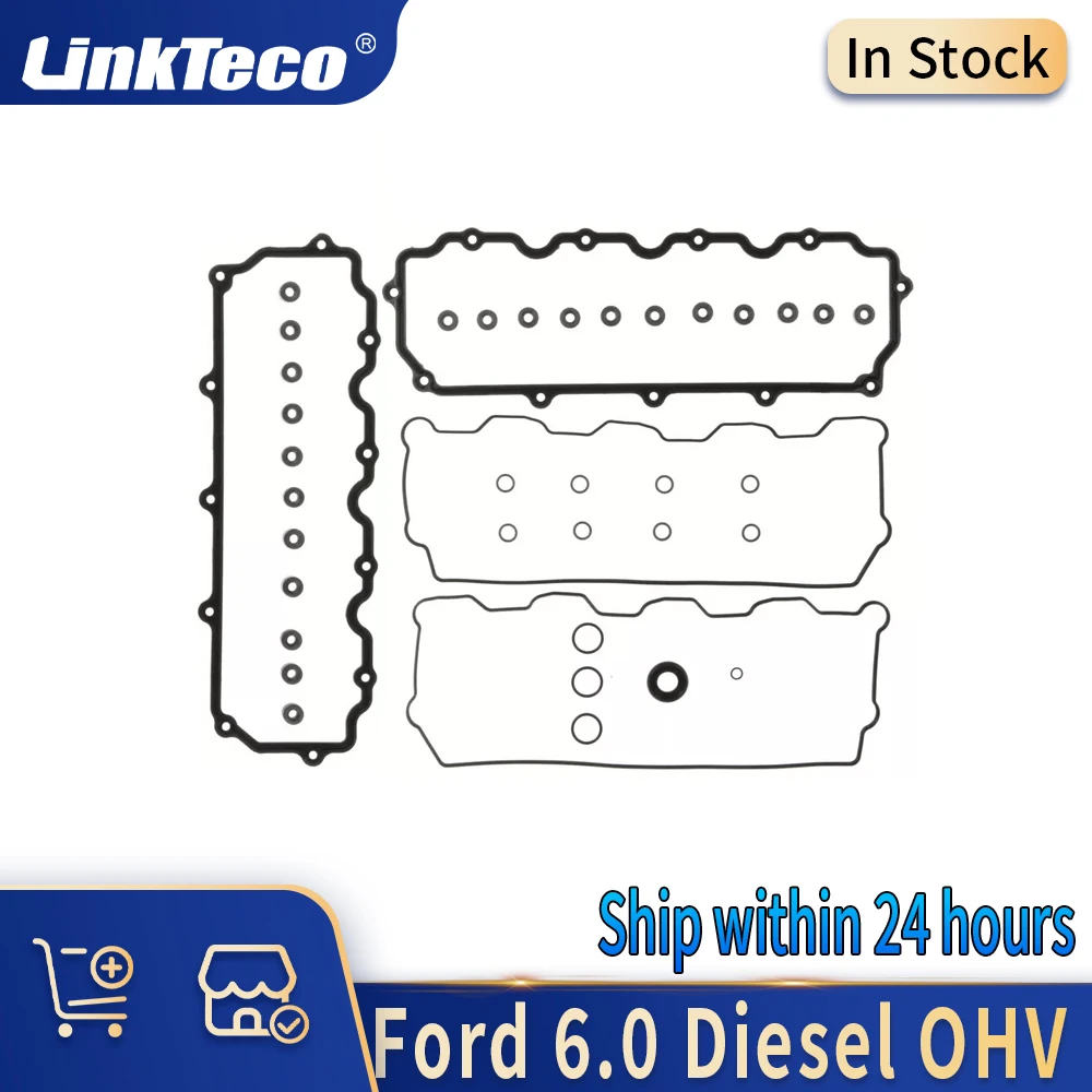 

Engine Parts Valve Cover Gasket Set Kit 6.0 L 03-10 V8 Diesel Turbo For Ford EXPEDITION F-250 F-350 F-450 F-550 E-350 E-450 6.0L