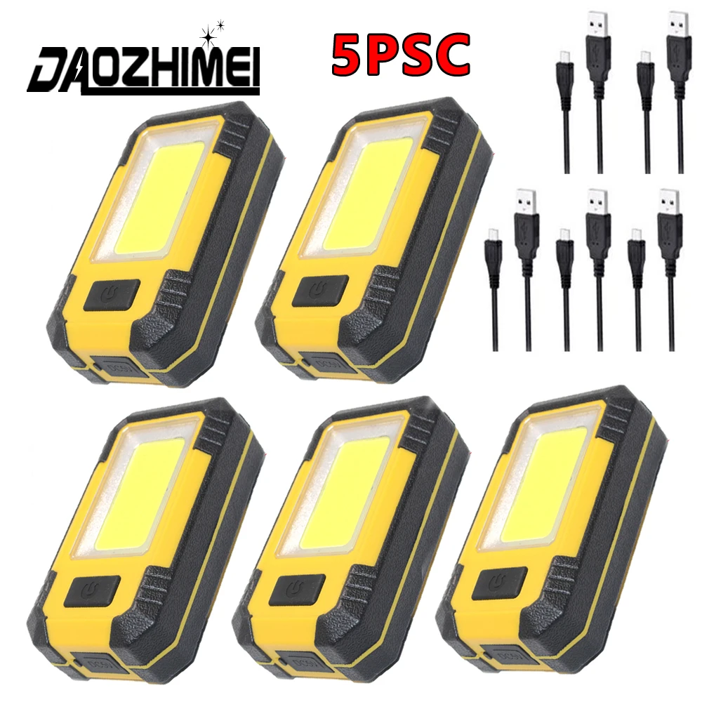 

Powerful COB Work Light 3600 mAh Rechargeable built-in battery magnet headlight 30W LED flashlight USB Car Repair camping lamp