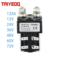 ZJW100(SW80) 125A DC Contactor de almacenamiento normalmente abierto 12V 24V 36V 48V 60V 72V batería coche carretilla elevadora eléctrica tren barco