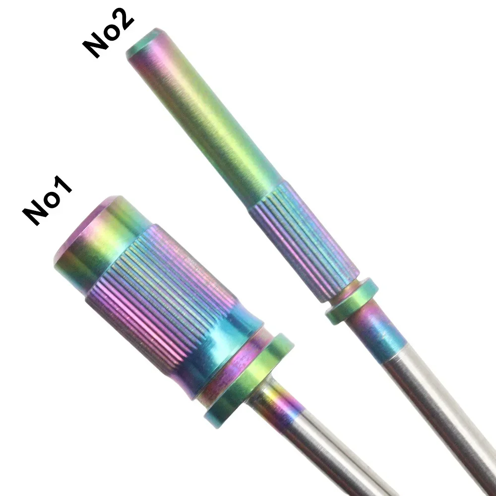 1 Stück Regenbogenbeschichtetes Großes Langes Mini-Schleifband mit geteilter Welle für Elektrische Nagelfräse, Maniküre- und Pediküre-Zubehör – Detail 3