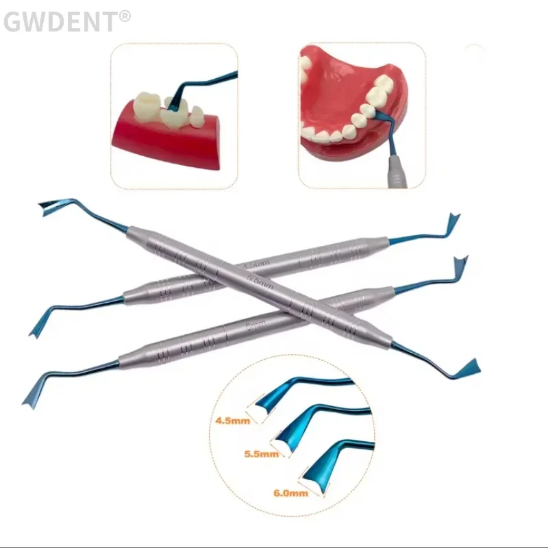 

3Pcs Dental Implant Gingival Retraction Dental Gum Separator Double Ends Dental Gum Separator Isolation Dentist Lab Tool