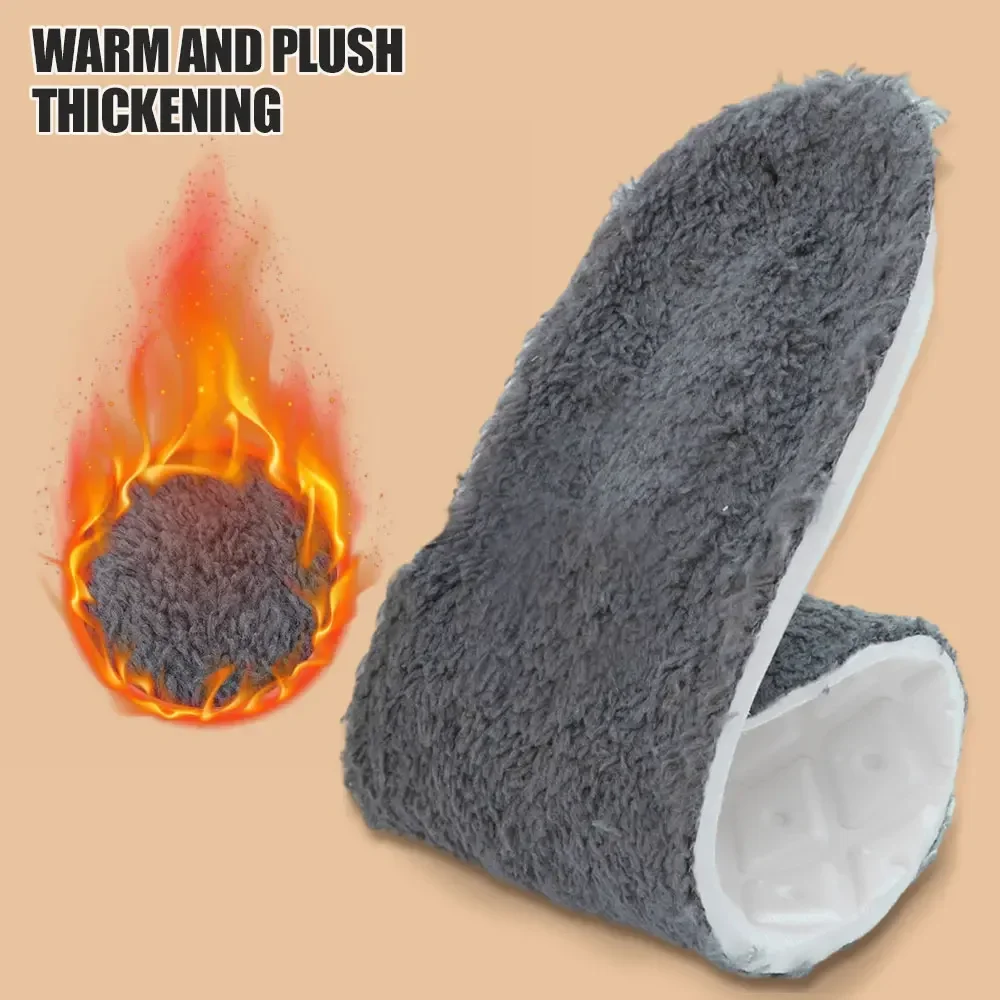 4pcs Self Heated Thermal Insoles for Feet Winter Warm Wool Thermal Memory Foam for Men Women Sports Shoes Self-heating Shoe Pads