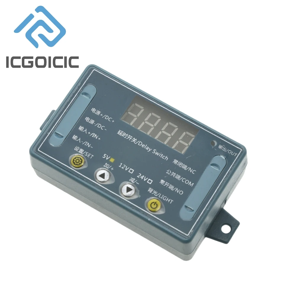 Delay Time Relay Module 5V 12V 24V Timing Programmable Optocoupler Isolation Pulse Cycle Power Off Trigger