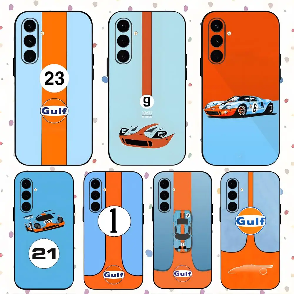 RacingCar Cool Phone Case For Samsung Galaxy S26 S25 S24 S23 S22 S21 Plus Ultra Fold A G-gulfES-S Soft Black