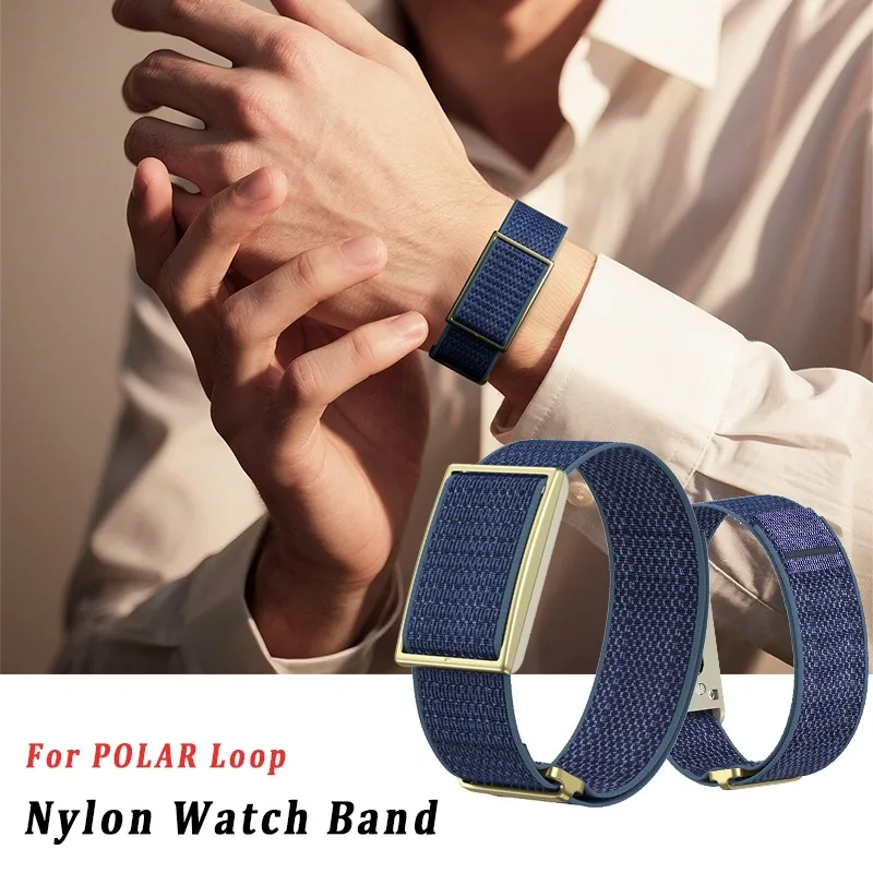 

New Nylon Sport Band 22mm Adjustable Fitness Tracker Strap Loop Design Breathable Band for Polar Loop for Men Women