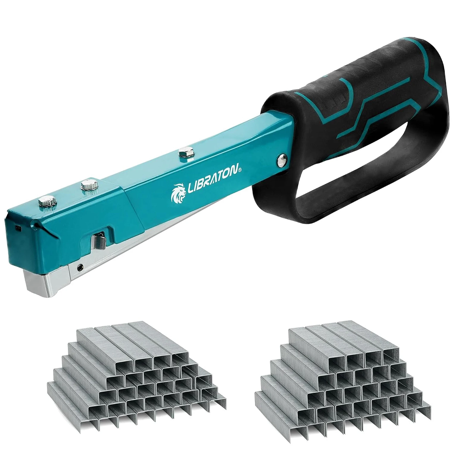 LIBRATON Pro Grade Hammer Tacker with 6000 Staples JT21/No53(5/16