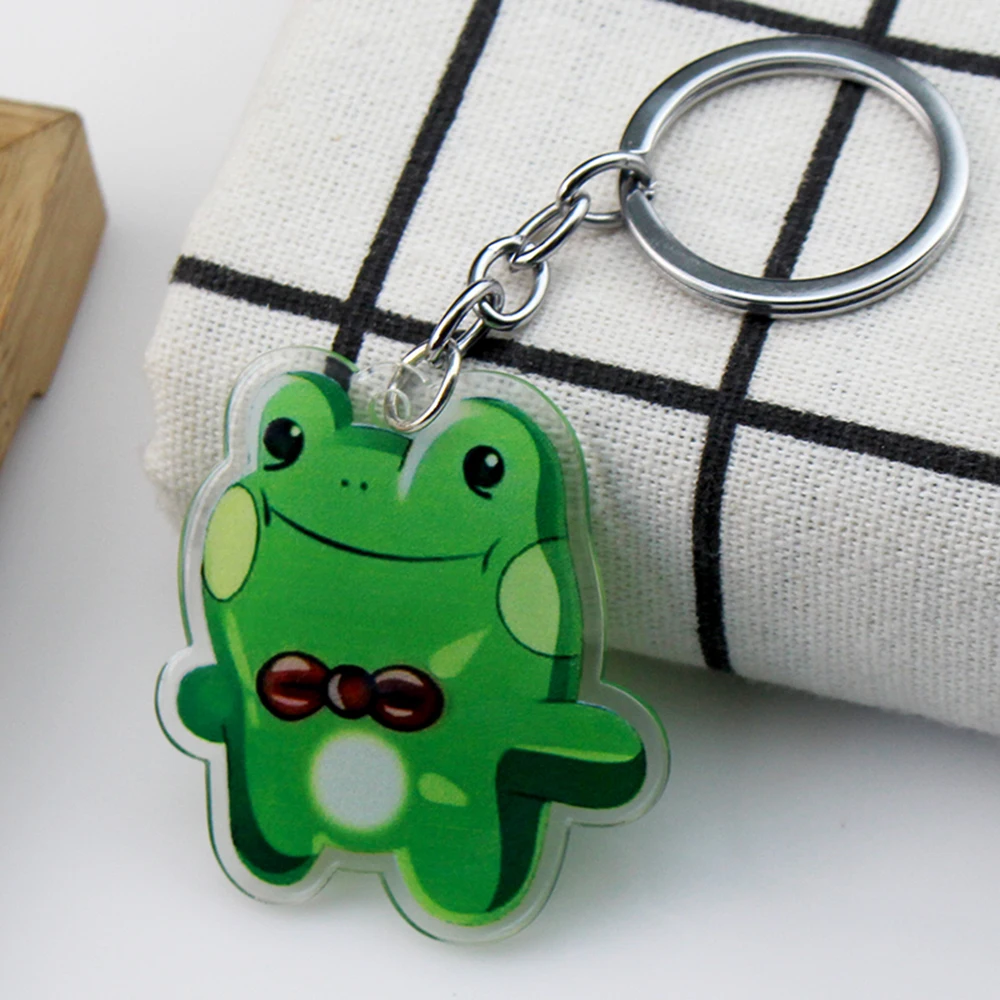 Yoonbum Frog Acrylic Keychain Korean Comic Killing Stalking Cosplay Pendant Necklace for Women Men Kids Keyring Jewelry Gift - view 6