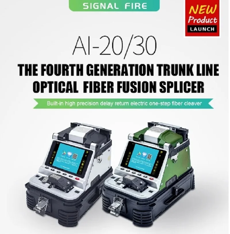 AI-20 AI-30 Signal Fire Automatic SM&MM Multi-language FTTH Fiber Optic Splicing Machine Optical Fiber Fusion Splicer