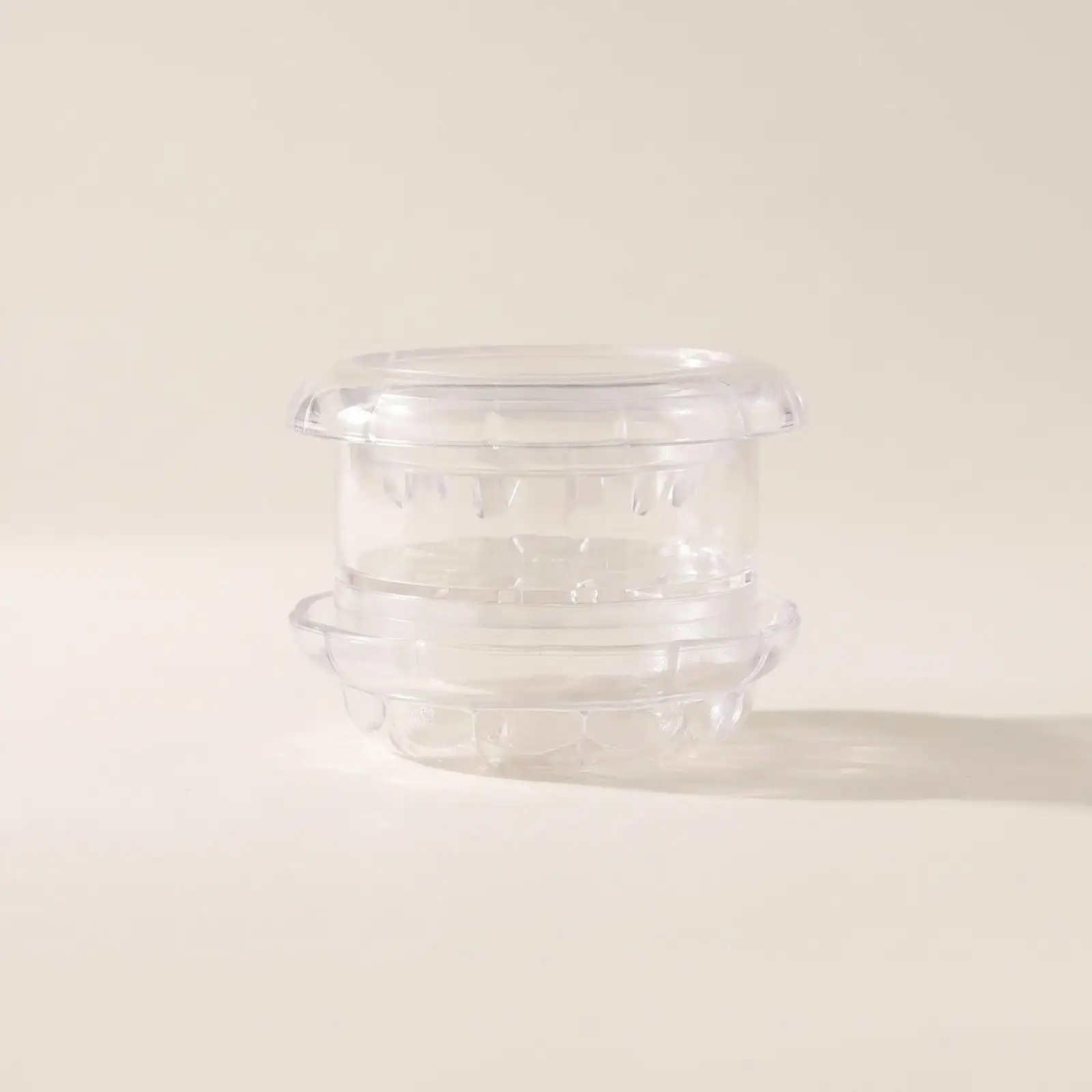 Manual Garlic Chopper Rotary Grinder Clear Polystyrene Mincer for Vegetables Onions Kitchen Gadget