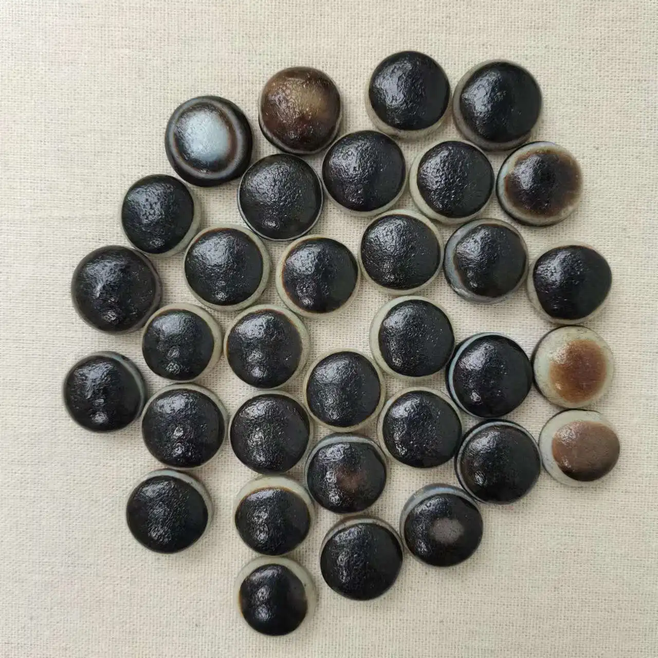 1pcs/lot natural stone one eye dzi sheep plate bead eye agate paste weathered fine selection perfect round amulet energy mystery