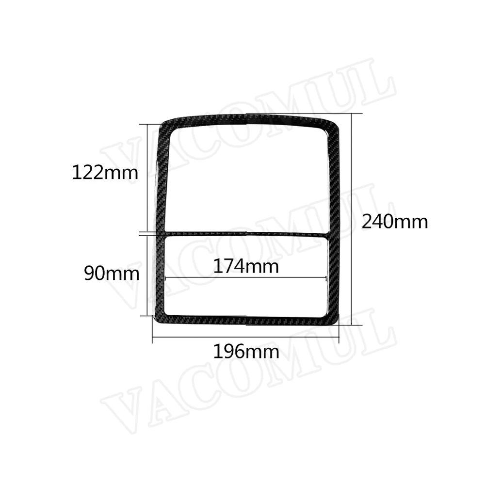 

Углеродное волокно салона автомобиля на крыше, лампа для чтения, накладка на рамку, наклейка, наклейки для Toyota Land Cruiser Prado 2010-2018