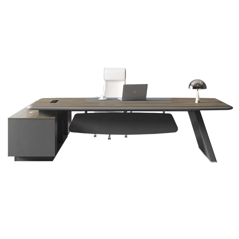 

Офисная мебель: стол руководителя, простой современный стол для президента, комбинация стола и стула для офиса.