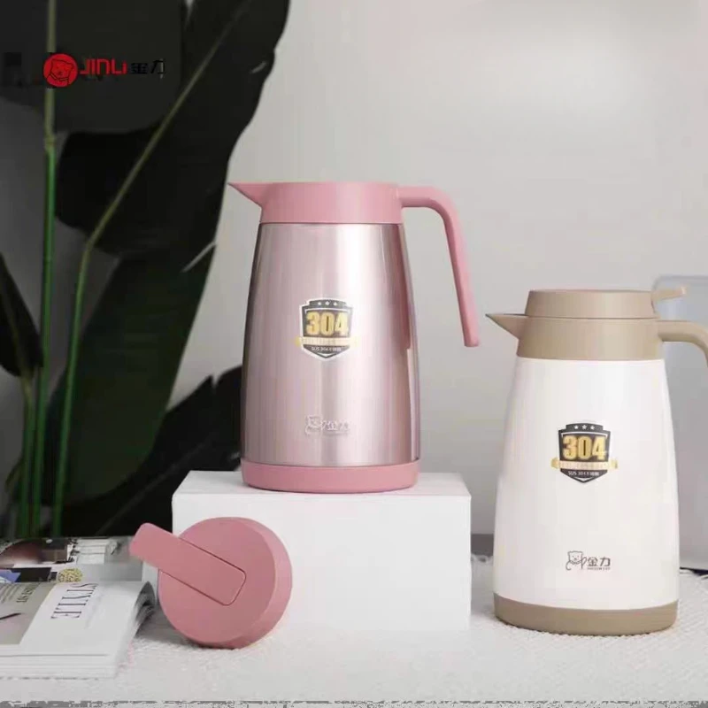 

1л термос большой емкости, бытовой вкладыш из нержавеющей стали, термос, сохранение тепла, бутылка для воды, изоляционный чайник для кофе