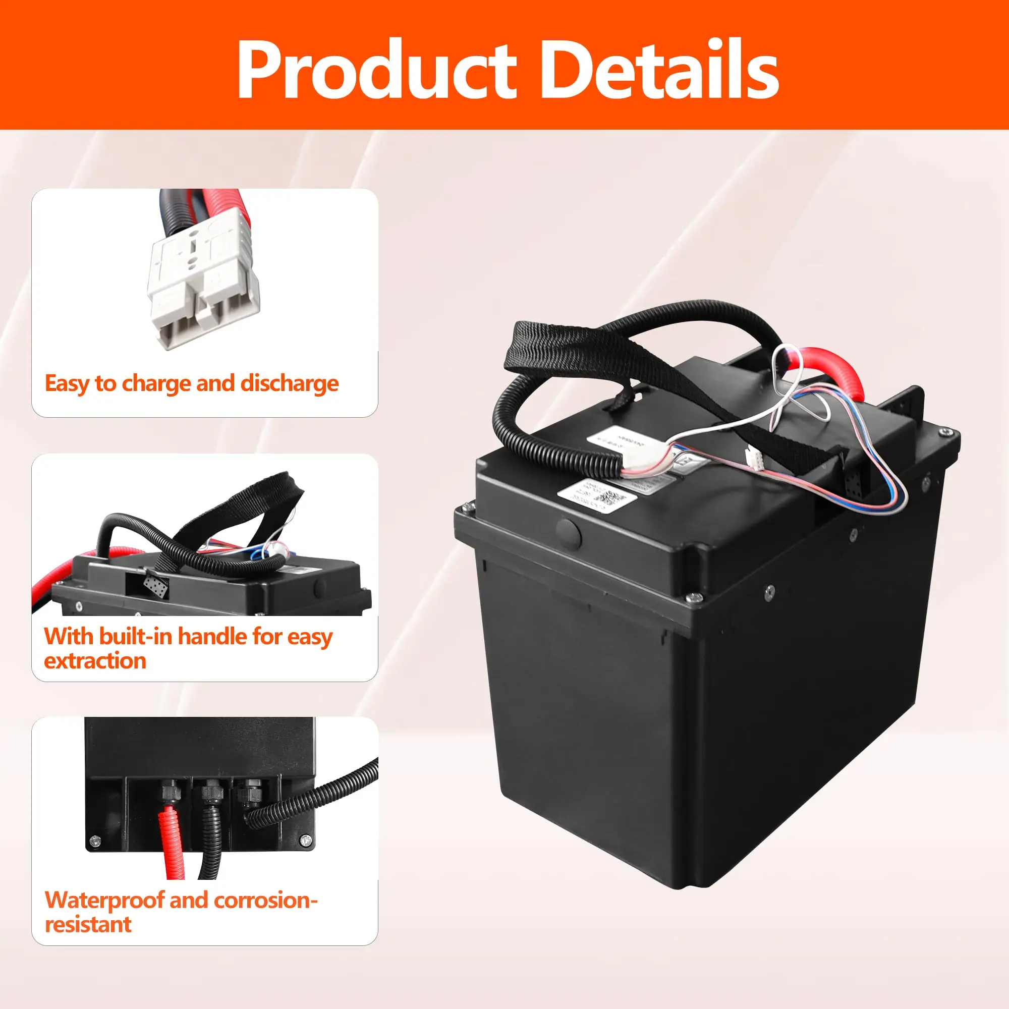 24 فولت 40AH Lifepo4 بطارية ليثيوم ل بيج جو البليت شاحنة متفرعة E-PEQUIPMENT EPT20-15E2L بطارية رافعة شوكية كهربائية