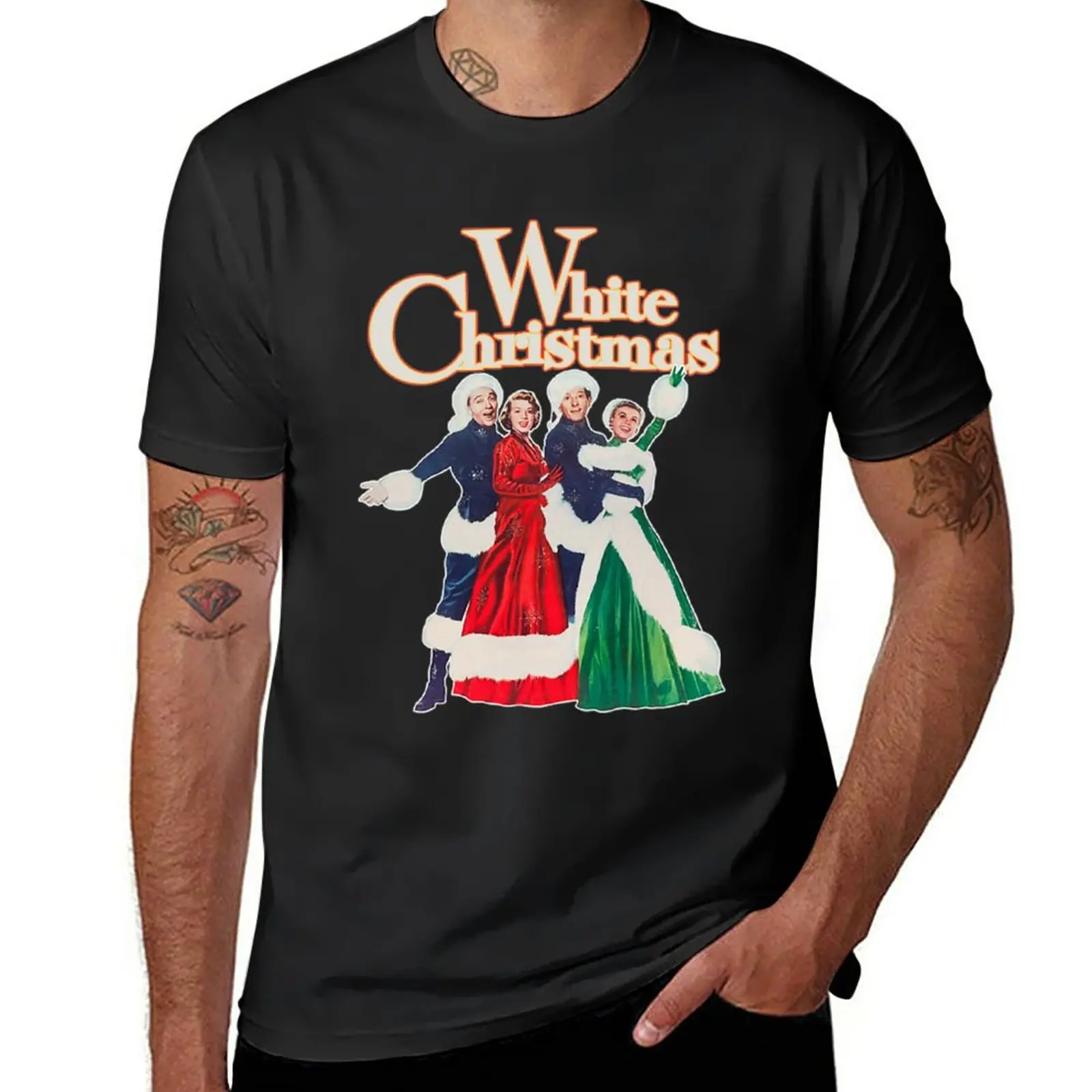 White Christmas T-ShirtWhite Christmas 1954 Holiday Classic Movie T-Shirt shirts graphic tees mens graphic t-shirts pack