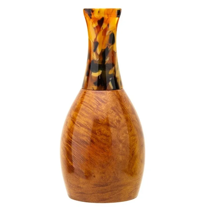 Zigarren-Zigarettenhalter, Kampalanischer Mundstein, Nanmu-Schnitzerei/glatter tragbarer Zigarettenhalter mit mehreren Ringen und Geschenkbox