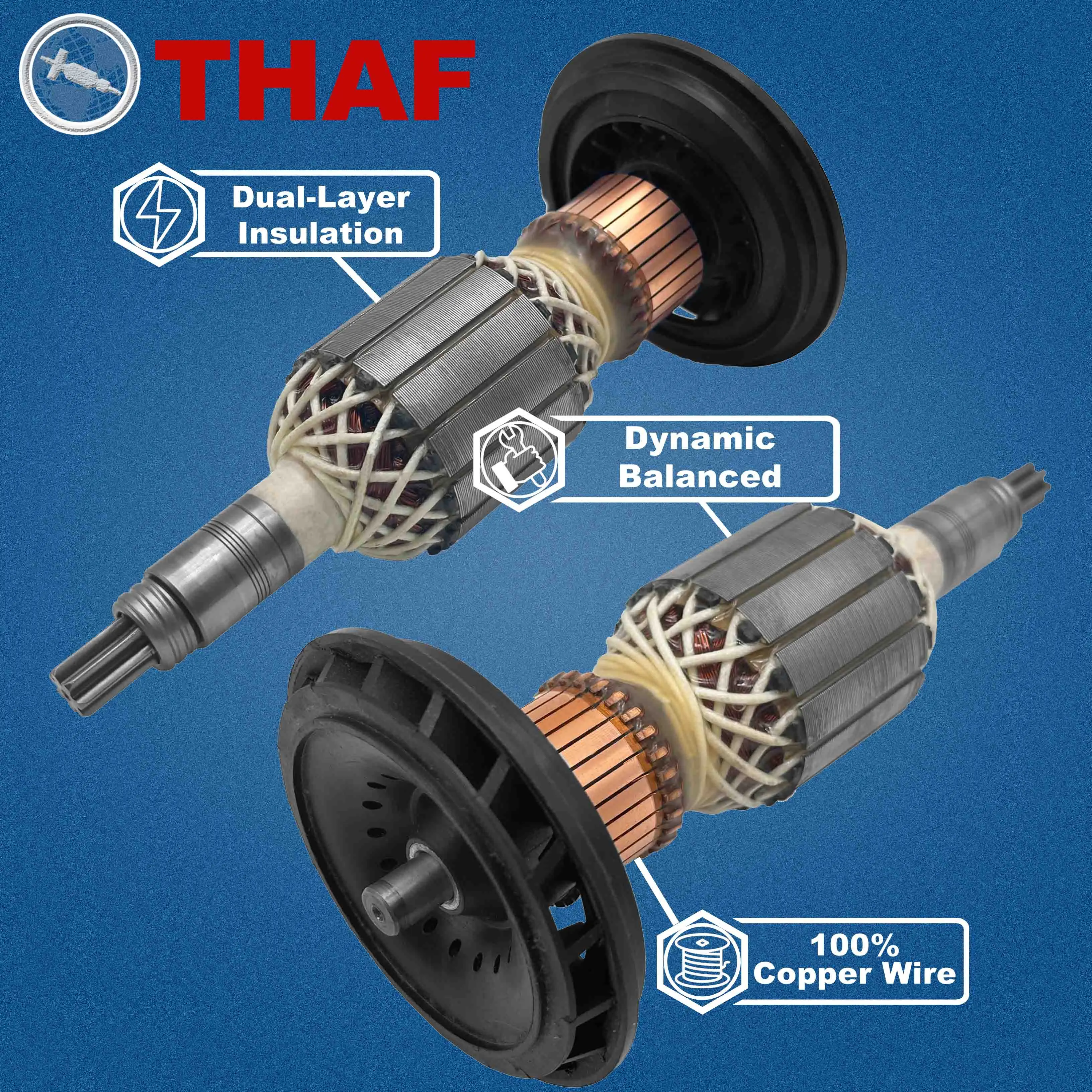 AC 220V 240V GSH11E Armature Rotor For BOSCH GBH11DE Jackhammer Spare Parts Demolition Hammer Breaker GSH 11E GBH 11DE