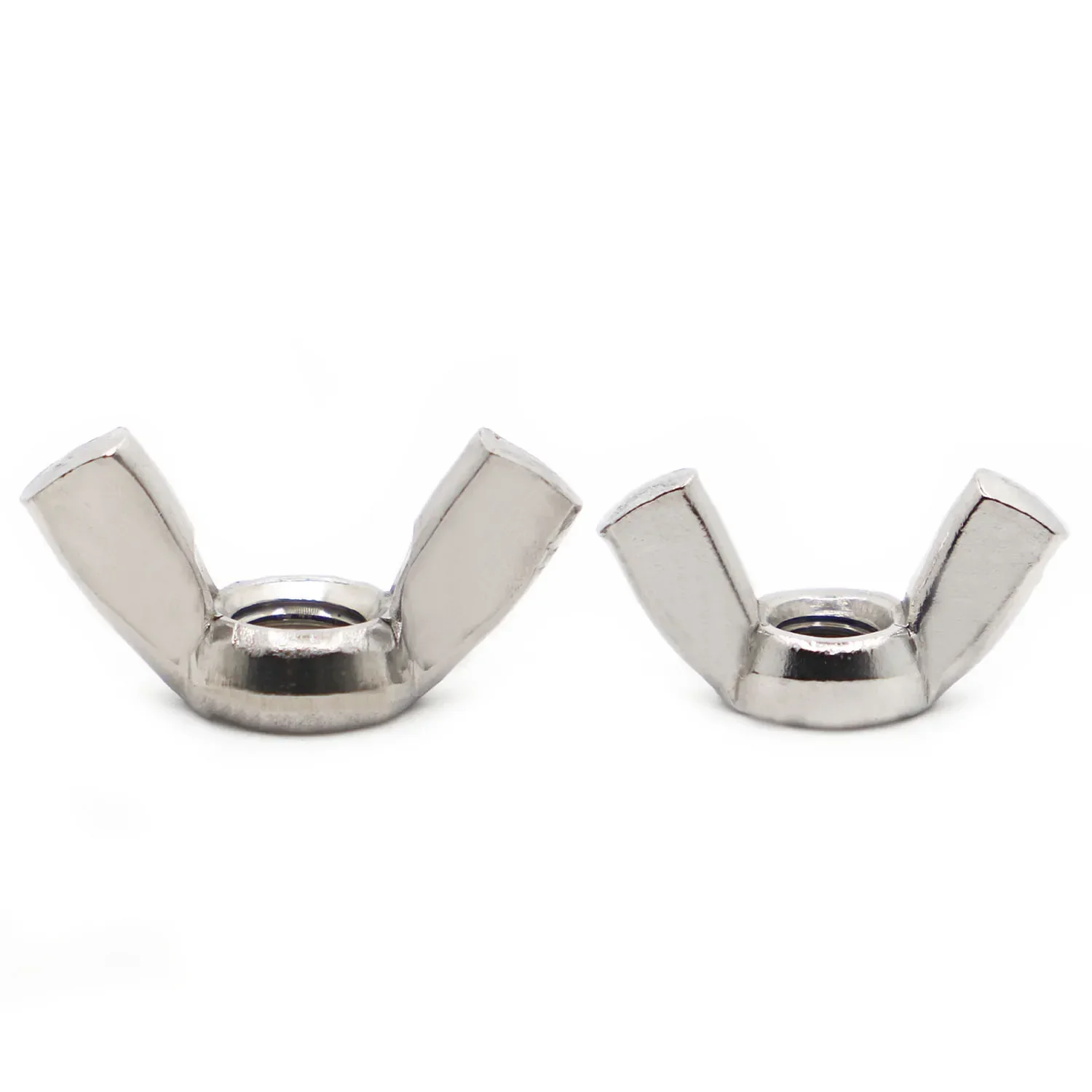 

M3 M4 M5 M6 M8 M10 M12 304 Stainless Steel Hand Tighten Nut Butterfly Nut Ingot Wing Nuts DIN315