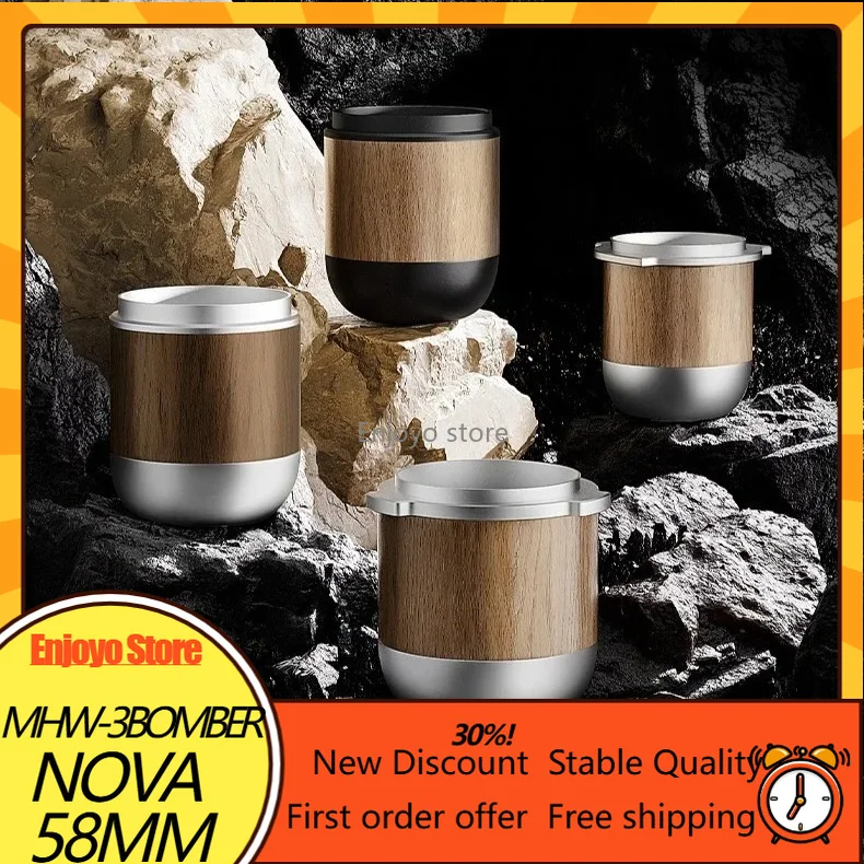 MHW-3BOMBER Nova 58mm Coffee Dosing Cup Espresso Powder Receiver Universal Grinder Coffee Powder Catcher Fit Coffee Making Tool