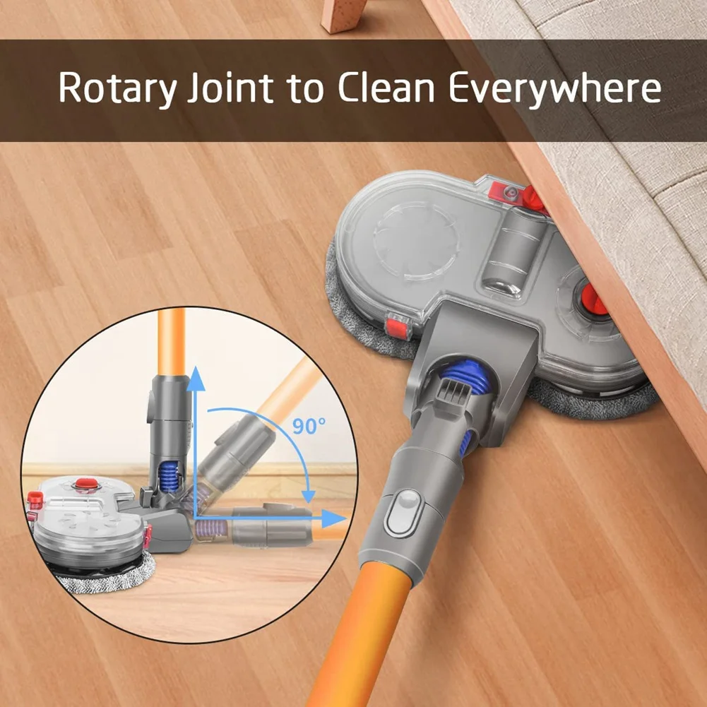 مرفق ممسحة كهربائية شهيرة لـ Dyson V6 Animal/ Fluffy/ Total Clean DC58/DC59/DC61/DC62/DC74 مع خزان مياه قابل للفصل