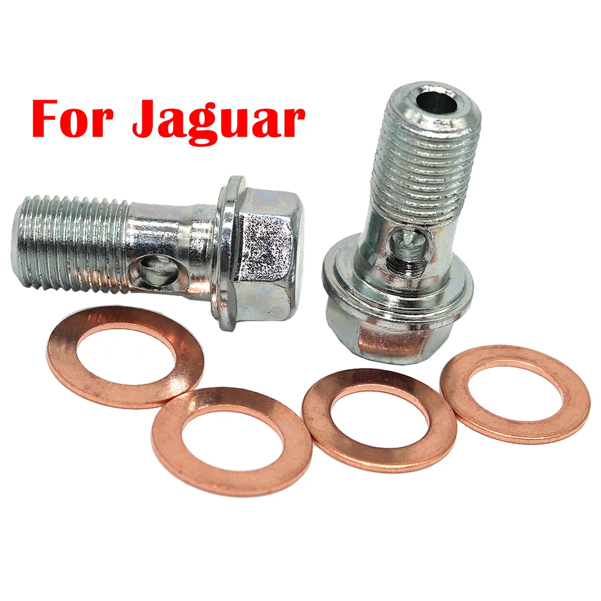 

For Jaguar XF X250 2008-2015 X‑Type X400 Caliper Hose Lines Banjo Fittings Bolts Copper Sealing Crush Washers Repair Kit Replace