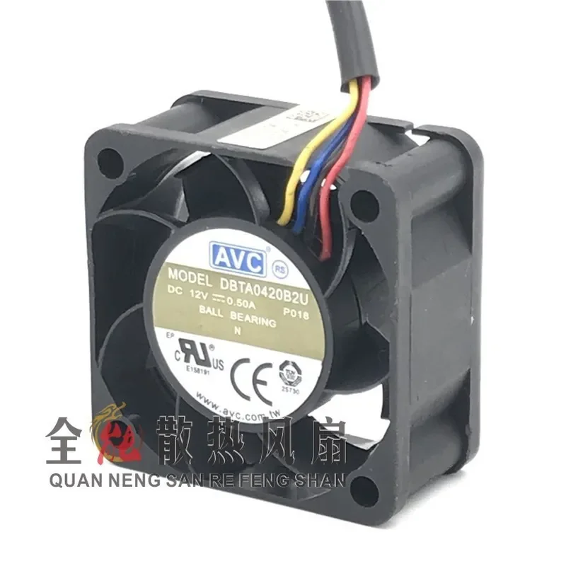 for DBTA0420B2U 4020 AVC Cooling Fan 12V 0.50A 4cm PWM Temperature Control Speed Regulation