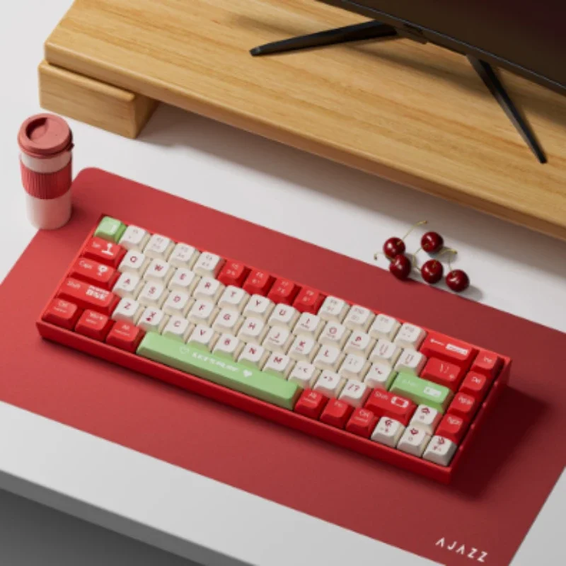 Imagem -02 - Teclado Mecânico para Jogos com Fio Mini Hot-swappable Ergonômico Portátil com Fio Rgb Mini E-sports Escritório Ajazz-ak680