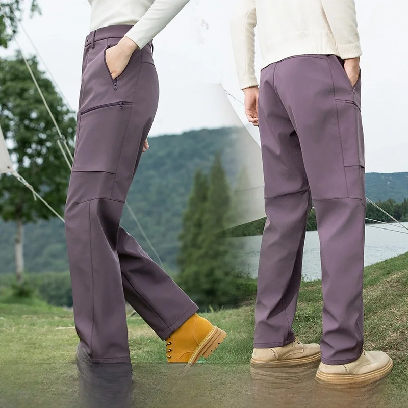 

Уличные мужские походные брюки Softell, 3D пошив, водонепроницаемые, ветрозащитные, дышащие, прямые, с застежкой-молнией, Spor Sle