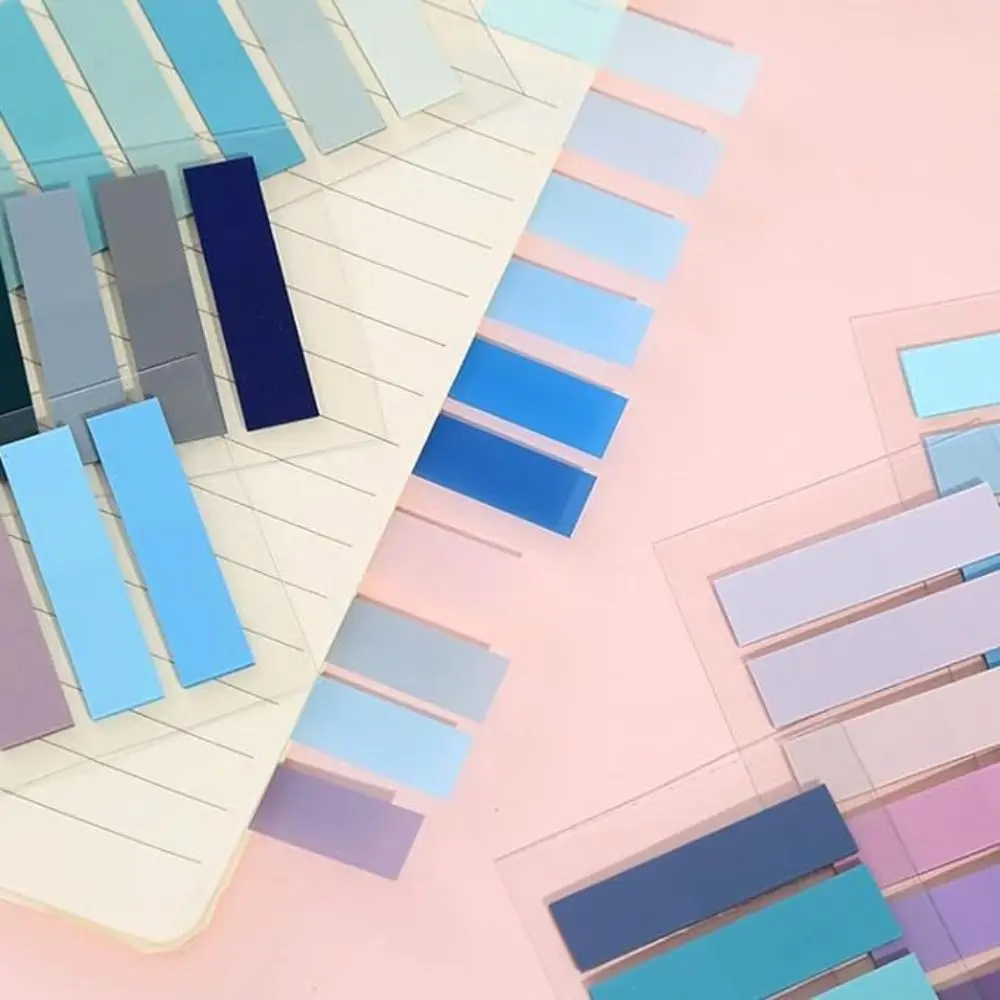 3600 Stuks Zelfklevende Index Tabs Set Waterdichte Multi Color Morandi Sticky Notes PET Transparante Annotatie Tabs Label Stickers