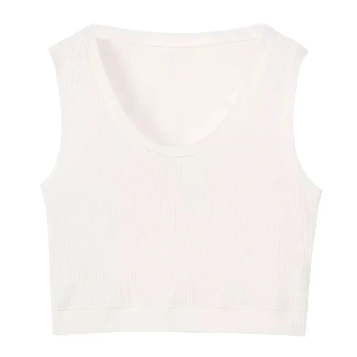 New Fashion All-in-one Sports Vest Embroidered Logo Slim U Collar Sleeveless Goddess Halter Top