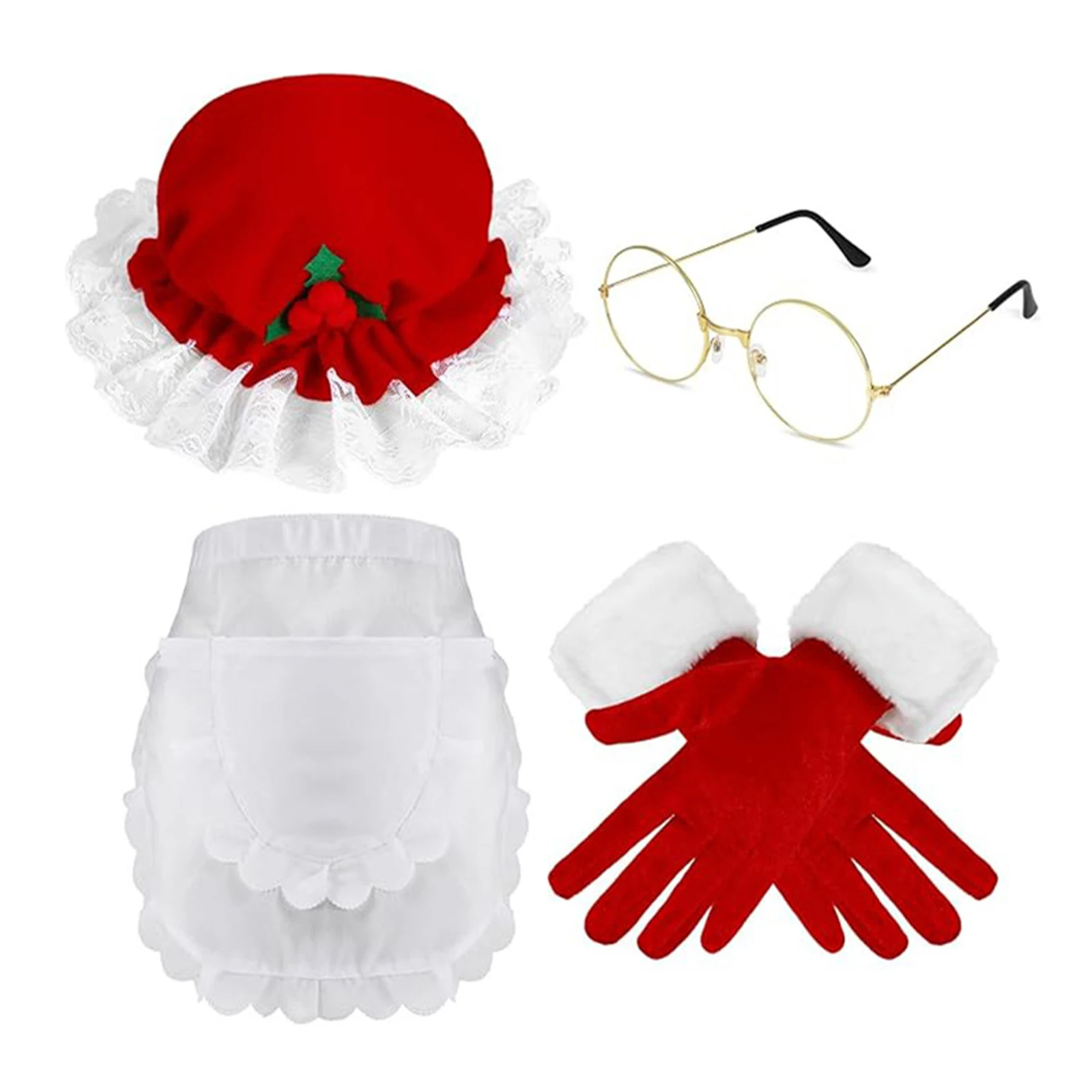 Costume de jeu de rôle de noël, Kit d'accessoires du père noël, Costume de bonhomme de neige, Costume de Cosplay pour les fêtes de Festival, les activités thèmes