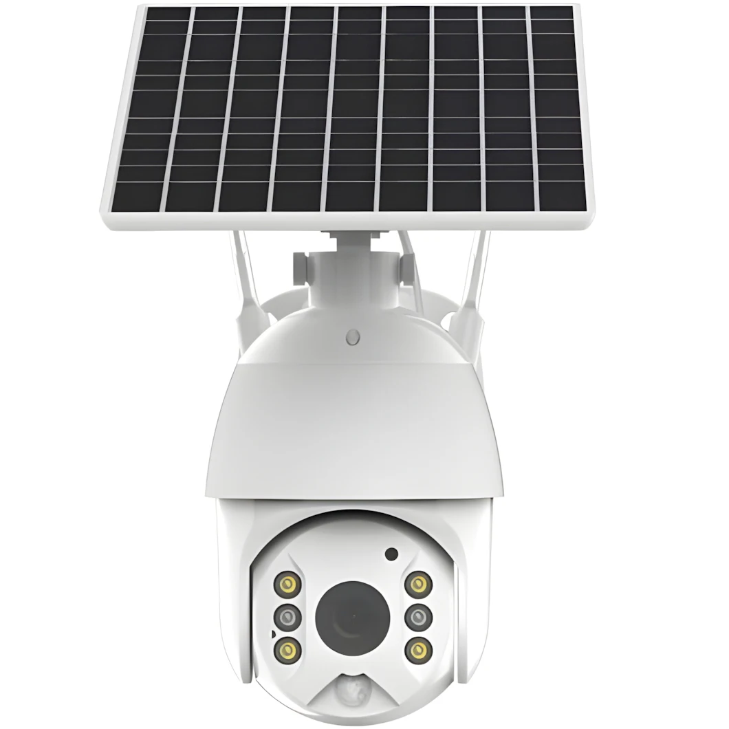 4MP Solar Wifi Security Camera Outdoor 8W Solar Panel Color Night Vision 2-way Talk Battery Powered Wireless Surveillance IP Cam