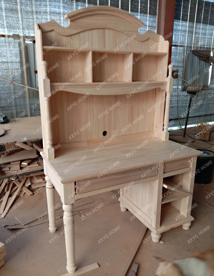 

JJБританский деревенский стиль, твердая древесина, американский пастораль, ручная роспись, письменный стол, компьютерный стол