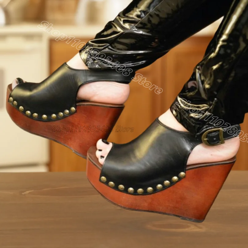 Black Wedges Heels …