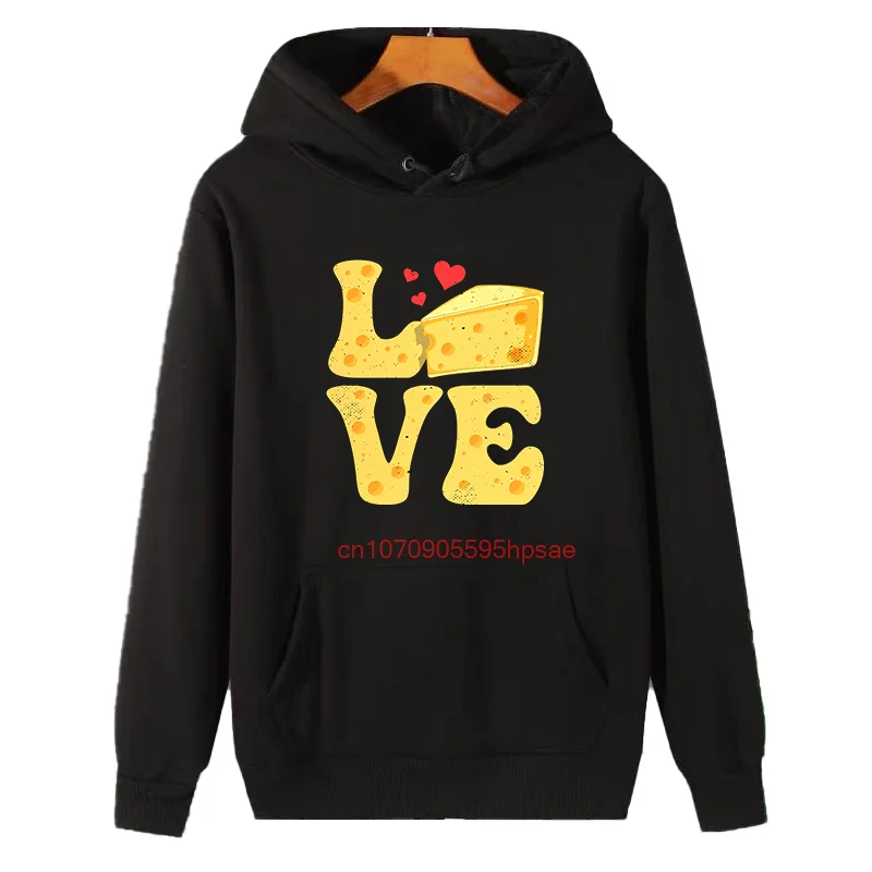 Cheese Gouda Feta Cheddar Funny Graphic Hooded Sweatshirts Suitable For All Ages Winter Thick Sweater Hoodie Men's Sportswear