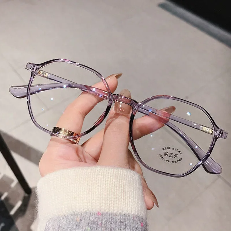 

Fashion Transparent Reading Glasses Female Middle-aged and Elderly High-definition Anti-blue Light Glasses for The Elderly