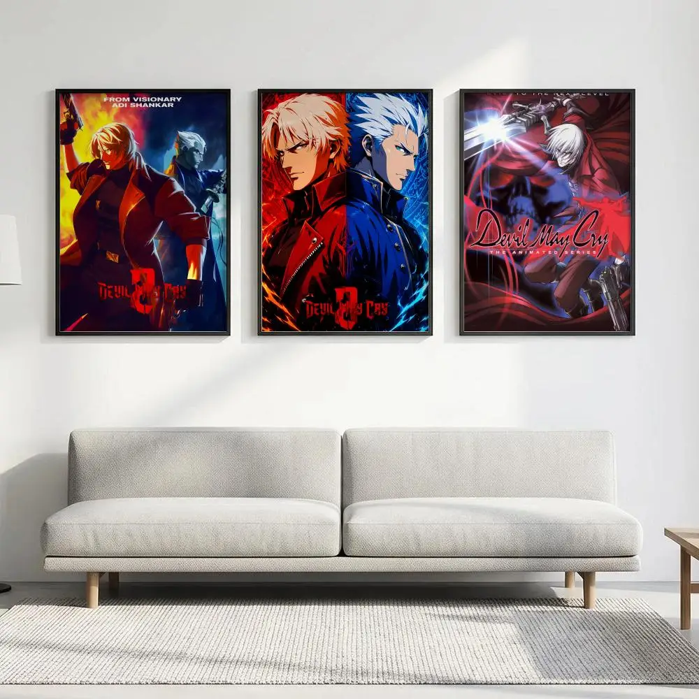 Game Devil May Cry Poster HD art, waterproof, sticky wall, home decoration (living room, bedroom, bar), aesthetic